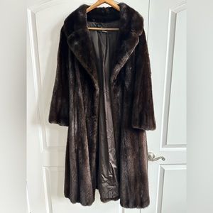 Pre-Owned Dark Brown Fur Coat